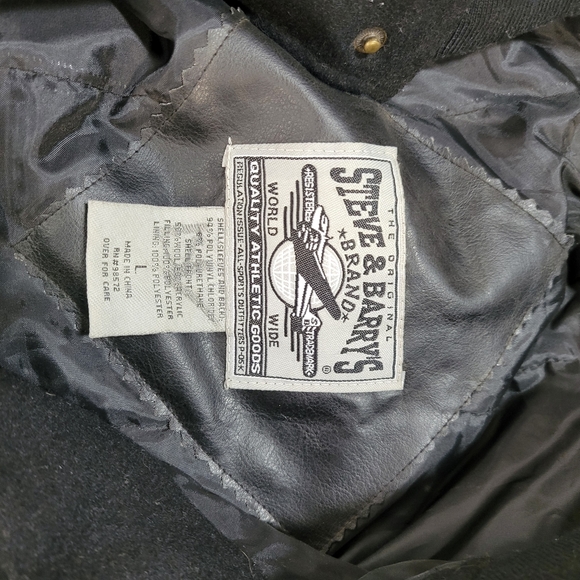 Steve and Barry's wild west saloon warren lotas style letterman jacket men's lar - Picture 4 of 11